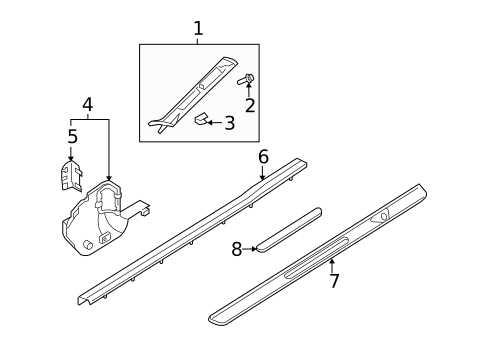 Interior Trim - Pillars for 2004 Mazda RX-8 #0