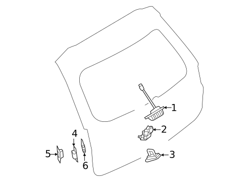 Lock & Hardware for 2025 Mitsubishi Outlander PHEV #2