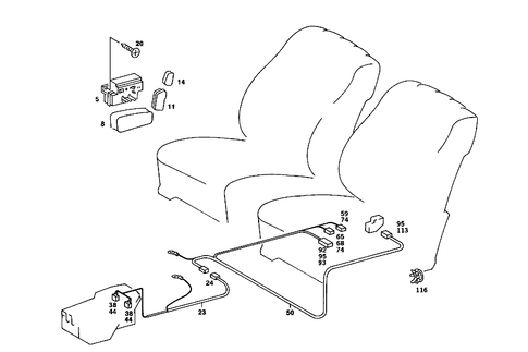 Electric Seat Adjuster for 1984 Mercedes-Benz 380SE #0