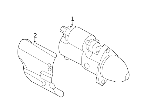 Starter & Related Components for 2010 Kia Sedona #0