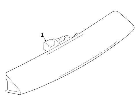 High Mounted Stop Lamp for 2012 Nissan LEAF #0