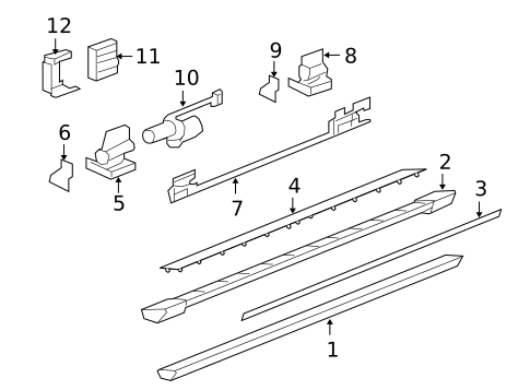 Running Board for 2011 Chevrolet Tahoe #5