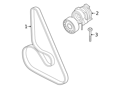 Belts & Pulleys for 2023 BMW M850i xDrive #0