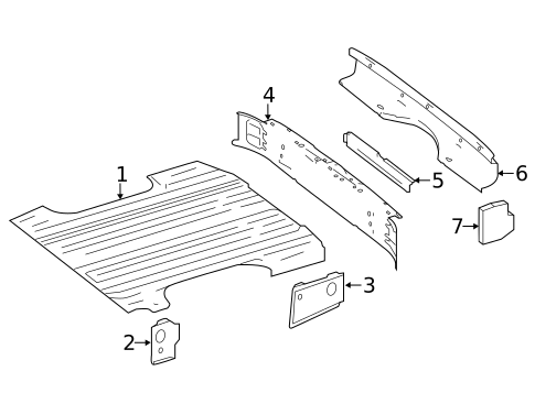Rear Floor & Rails for 2023 Mercedes-Benz Sprinter 1500 #1