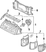 E7GZ13008A - Electrical: Headlamp Assembly for Ford Image