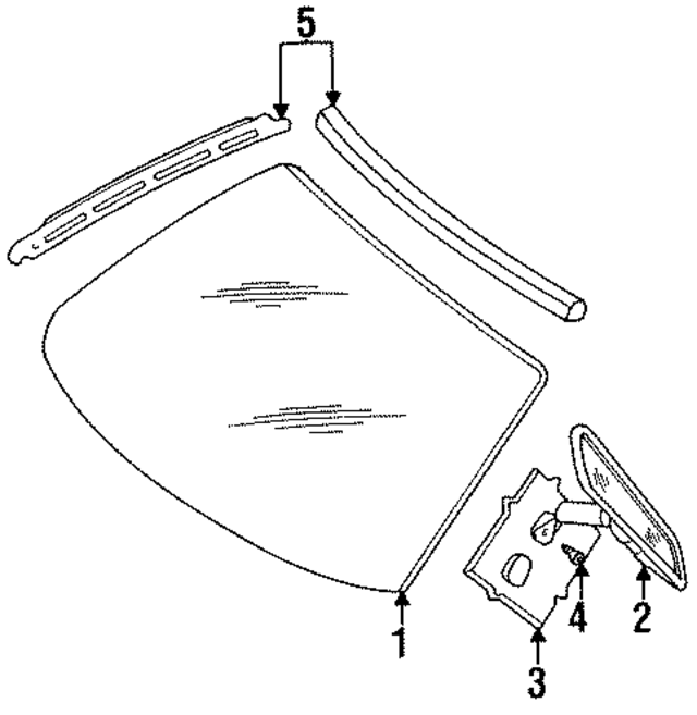 4805148 - Body: Windshield Molding for Mopar Image