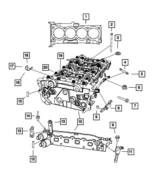 6102397AA - 2.0L Gas; Engine: Double Ended Stud, Mounting for Mopar Image
