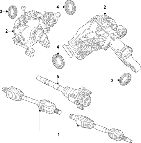 Differential for 2022 Jeep Grand Cherokee L #0