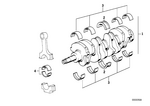 11210666125 - Engine: Guide-Bearing Shell Red for BMW Image