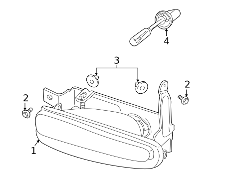 Fog Lamps for 2000 Saturn LS #0