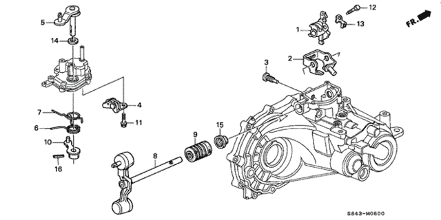 MT Shift Arm for 2002 Honda Accord #0