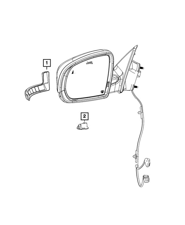 68188642AA - Electrical: Auxiliary Lamp, Right for Mopar Image