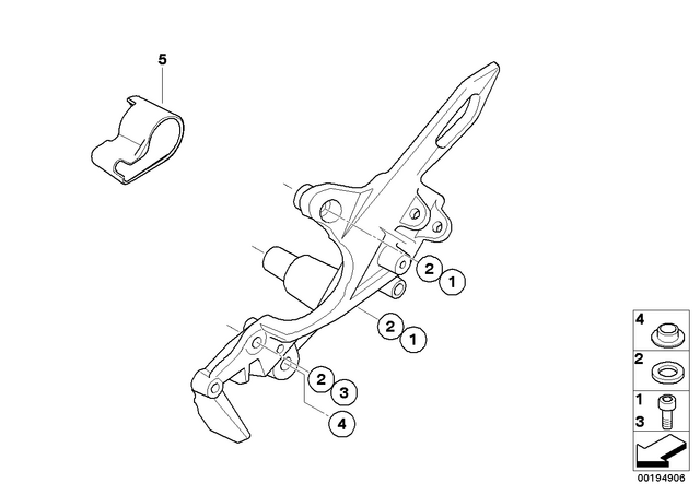 7129903811 - Frame and Mounting Parts: Isa Screw - M8X70-8.8-zns3 for BMW-Motorrad Image