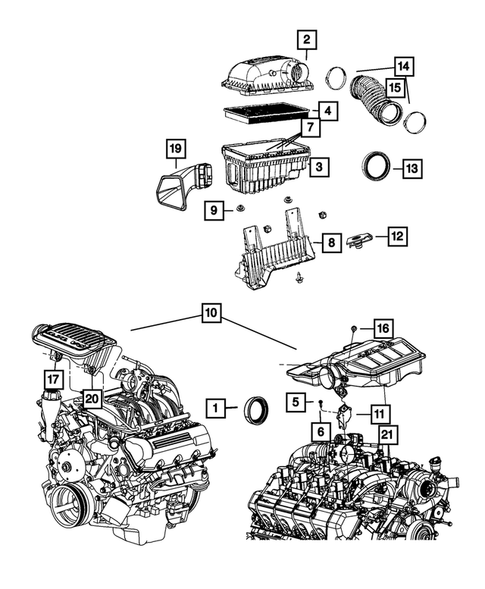 Air Cleaner for 2009 Dodge Ram 1500 #0
