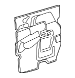 93326058 - Body: Door Water Deflector for GM Image