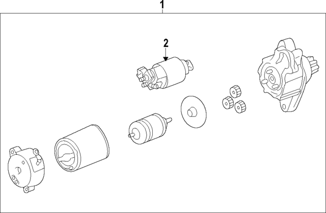 2822624120 - Electrical: Starter Solenoid for Toyota: Corolla Image