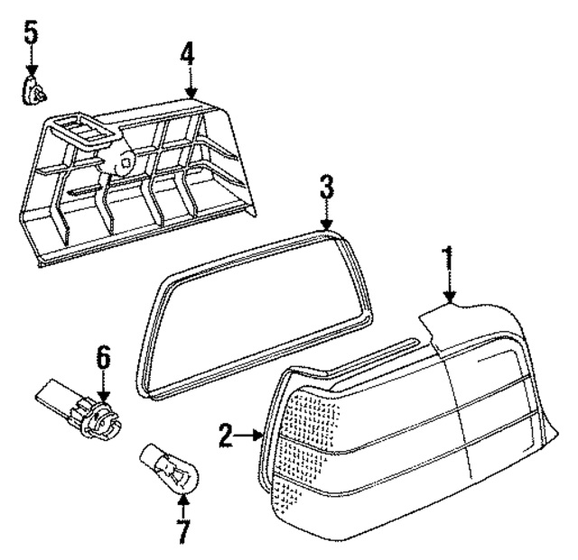 51478119235 - Electrical: Tail Light Housing for BMW Image