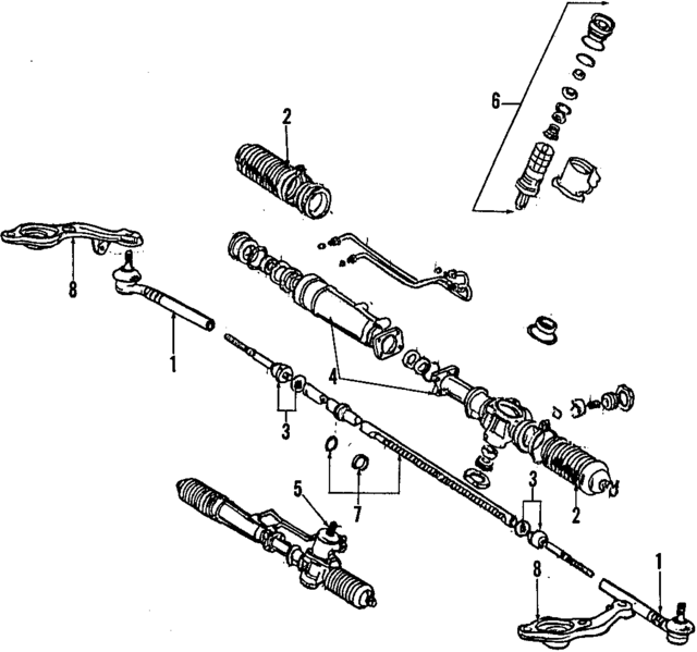 4504629555 - Steering: Outer Tie Rod for Toyota Image