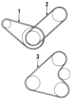 4668240 - : Accessory Drive Belt for Mitsubishi Image