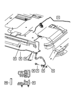 52124026AJ - Service Brakes: Fuel And Brake Tube Bundle, Chassis for Mopar Image