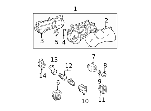 Instruments & Gauges for 2004 Toyota RAV4 #0
