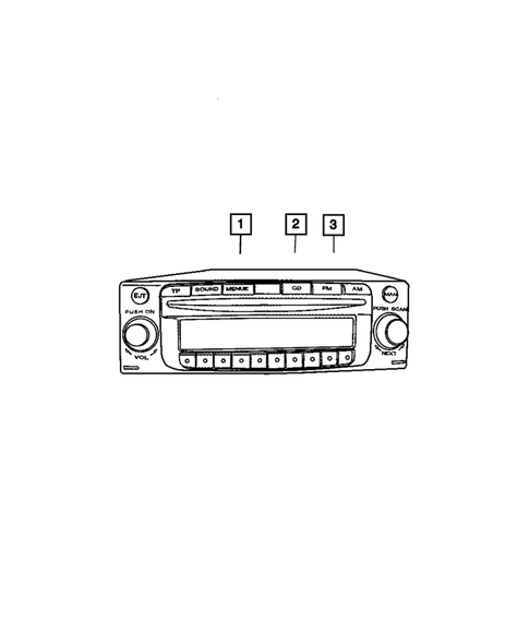 Radio, Antenna, and Speakers for 2008 Chrysler Crossfire #2