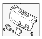 81050T1020 - Body: Trunk Lid Trim for Hyundai Image