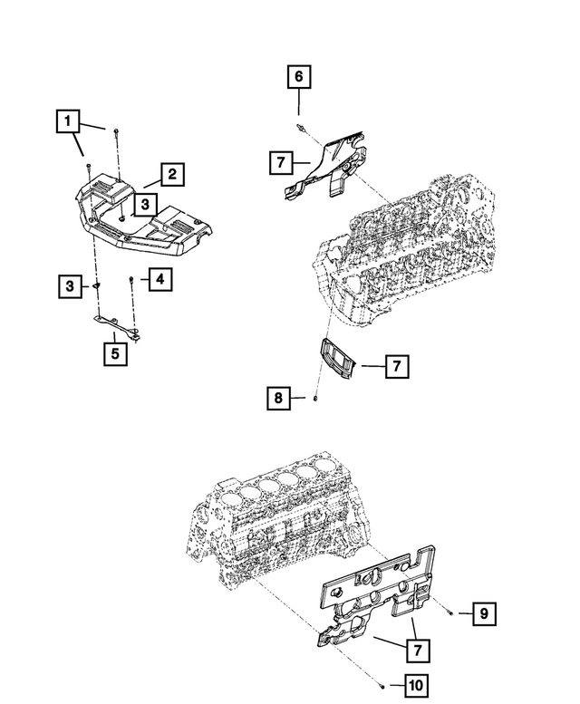 5017782AA - 6.7L Turbo Diesel; Engine: Clip-on Nut for Mopar Image