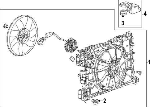 Cooling Fan for 2025 Chevrolet Blazer EV #0