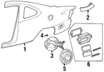 F8CZ6327840AA - Body: Quarter Panel for Ford: Escort Image