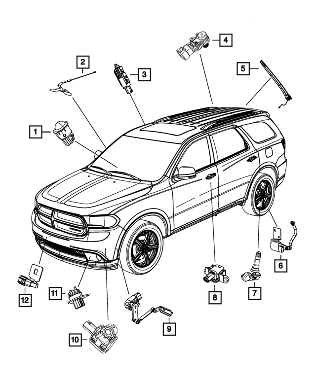 68242498AA - Electrical: Seat Belt Reminder Sensor for Mopar Image image