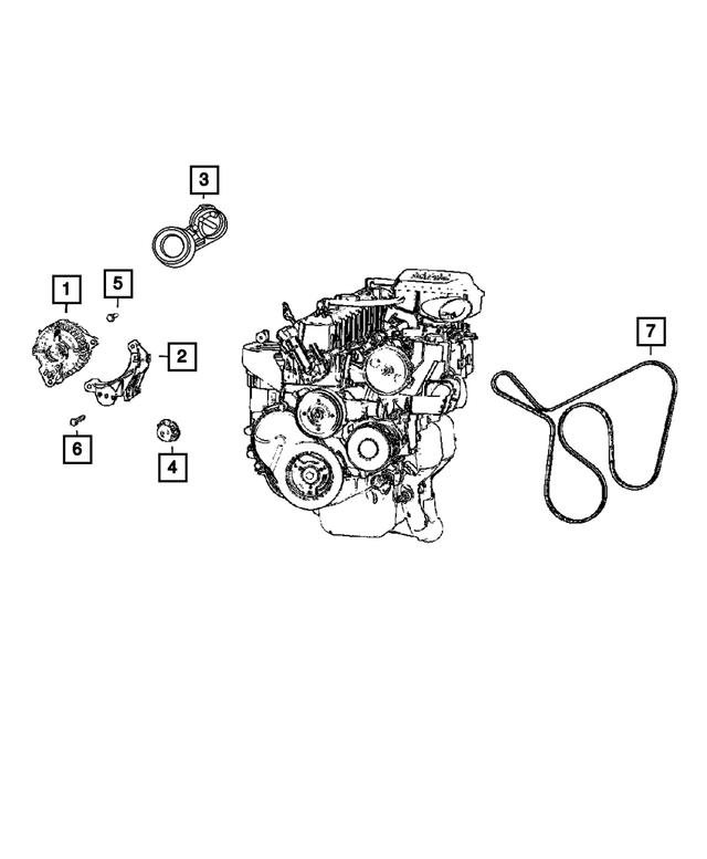 6504344 - Electrical: Hex Head Screw And Washer for Mopar Image