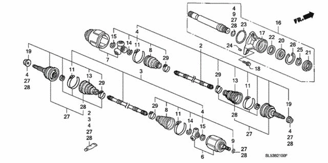 Driveshaft for 1993 Acura Vigor #0