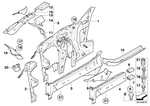 41117075123 - Bodywork: Front Left Wheelhouse for BMW Image