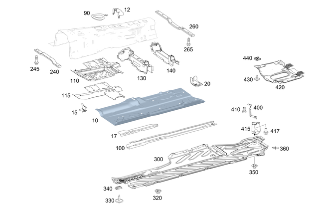 9197 - Substructure: Hexagon Head Bolt for Mercedes-Benz Image image