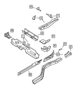 5014458AD - Frames and Bumpers: Rear Floor Crossmember for Mopar Image