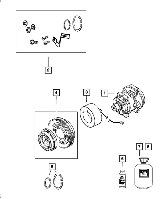 68224150AB - Air Conditioners and Heaters: Compressor Lubricant for Mopar Image