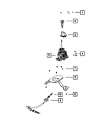 68187795AC - C633; 6-Speed; Dual Dry Clutch Automatic: Transmission Shifter for Dodge: Dart Image