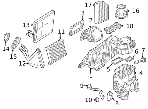 Evaporator & Heater Components for 2021 Mercedes-Benz C63 AMG #2