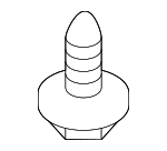 90666SA7003ZW - Body: Trunk Lid Trim Clip for Honda: Accord, Civic Image