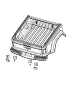 68341654AD - Frame, Bumper and Fascia: License Plate Lamp, Right for Mopar Image