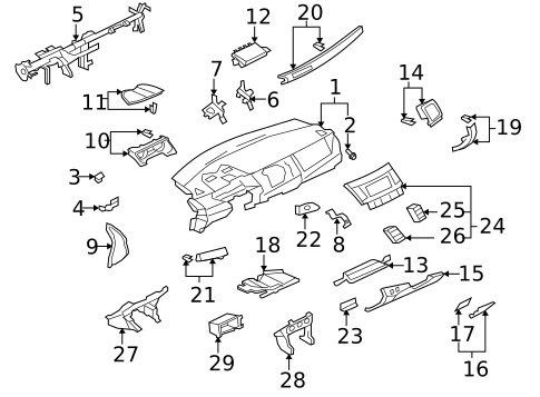 Instrument Panel for 2017 Mitsubishi Lancer #0