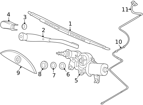 Wiper & Washer Components for 2011 Chevrolet Aveo5 #1