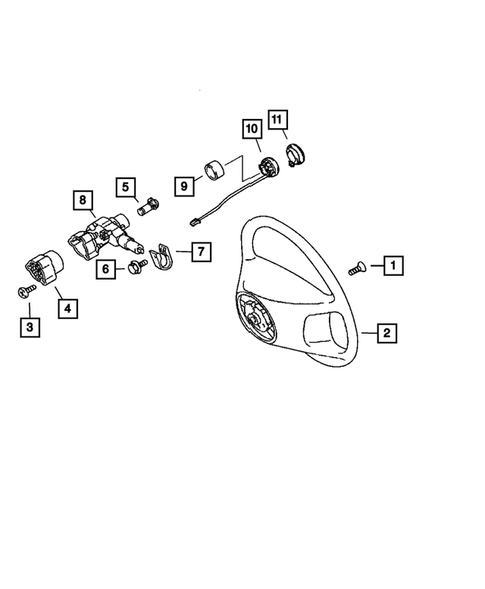 Volant de direction pour 2007 Chrysler Crossfire #0