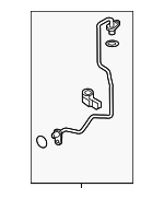 4E145140AS - Engine: Oil Feed Tube for Volkswagen: Golf, Golf SportWagen, Jetta Image