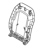 52105A8E350 - Body: Seat Back Panel for BMW Image