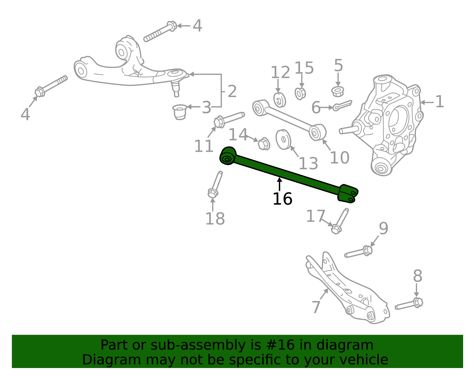 OEM 2016-2025 Honda Suspension Control Arm 52370-TZ5-A91 | Honda