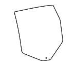 68104584AD - : Door Glass for Jeep: Cherokee Image