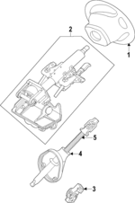 BL8Z3600RB - Steering: Steering Wheel for Ford: Escape | Mercury: Mariner Image