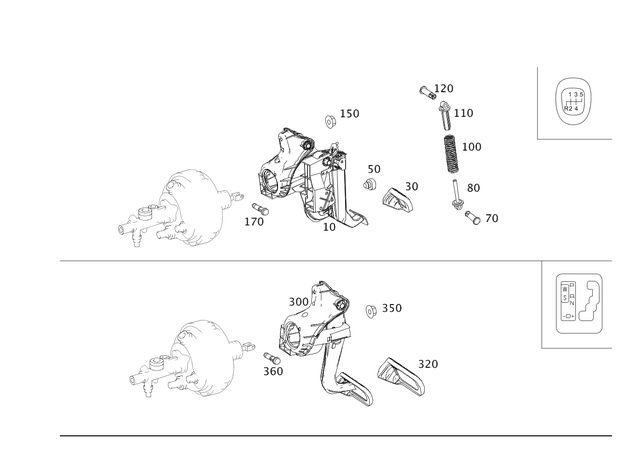 2042908701 - Pedal Assembly: Pedal System for Mercedes-Benz: C250, C300, C350, C63 AMG, E250, E350, E550, E63 AMG, E63 AMG S, GLK250, GLK350 Image image